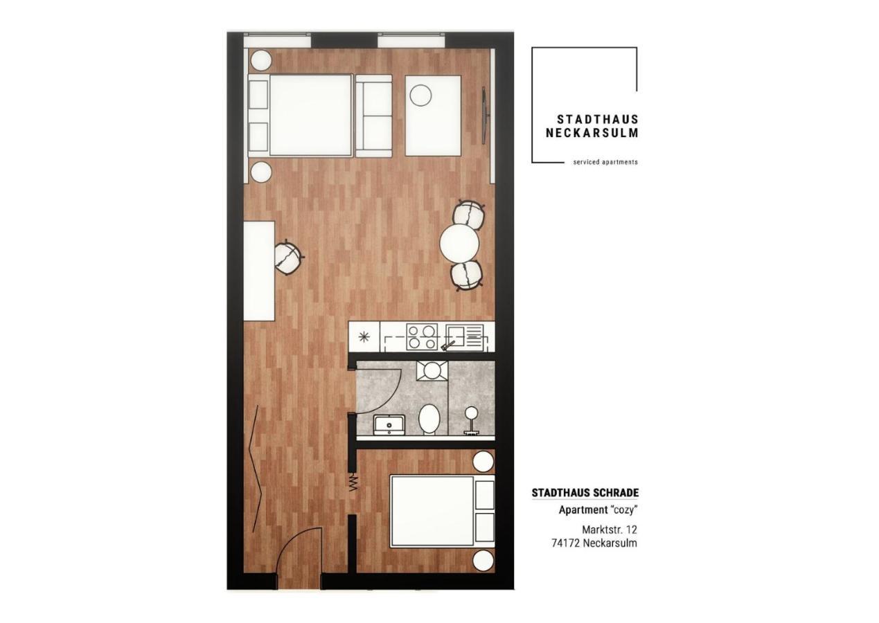 Stadthaus Neckarsulm Serviced Apartments - Stadthaus Schrade Εξωτερικό φωτογραφία